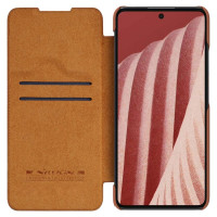 Nillkin Qin leather holster case for Samsung Galaxy A73 brown