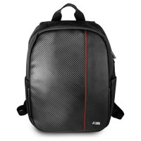 BMW Carbon Red Stripe backpack for a 16" laptop - black