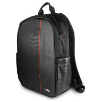 BMW Carbon Red Stripe backpack for a 16" laptop - black