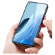 Dux Ducis Fino case cover covered with nylon material Oppo Reno7 Pro 5G black