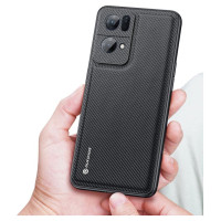Dux Ducis Fino case cover covered with nylon material Oppo Reno7 Pro 5G black