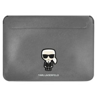 Karl Lagerfeld Saffiano Ikonik Karl case for a 13-14" laptop - silver