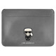 Karl Lagerfeld Saffiano Ikonik Karl case for a 13-14" laptop - silver