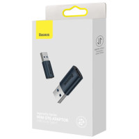 Baseus Ingenuity Series Mini USB 3.1 OTG to USB Type C adapter blue (ZJJQ000103)