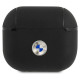 BMW BMA3SSLBK AirPods 3 cover czarny/black Geniune Leather Silver Logo