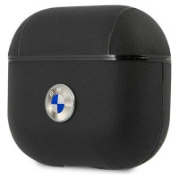 BMW BMA3SSLBK AirPods 3 cover czarny/black Geniune Leather Silver Logo