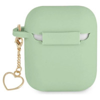 Guess GUA2LSCHSN AirPods cover green/green Silicone Charm Heart Collection