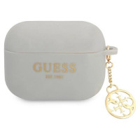 Guess GUAPLSC4EG AirPods Pro cover grey/grey Silicone Charm 4G Collection