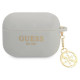 Guess GUAPLSC4EG AirPods Pro cover grey/grey Silicone Charm 4G Collection