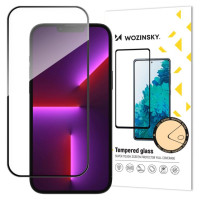 Wozinsky super durable Full Glue tempered glass full screen with frame Case Friendly iPhone 14 Pro black