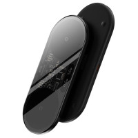 Baseus Digital LED Display dual wireless charger with digital display 20W black (WXSX010101)