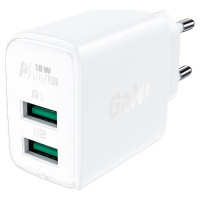 Acefast charger 2x USB 18W QC 3.0, AFC, FCP white (A33 white)