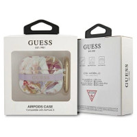 Guess GUA3HHFLU AirPods 3 cover purple/purple Flower Strap Collection