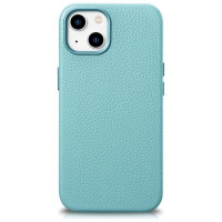 Icarer Litchi Premium Leather Case iPhone 14 Magnetic Leather Case with MagSafe Green (WMI14220709-GN)