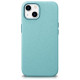 Icarer Litchi Premium Leather Case iPhone 14 Magnetic Leather Case with MagSafe Green (WMI14220709-GN)