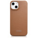 Icarer CE Premium Leather Folio Case iPhone 14 Plus Magnetic Flip Leather Folio Case MagSafe Brown (WMI14220715-BN)