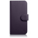Icarer Wallet Case 2in1 Case iPhone 14 Leather Flip Cover Anti-RFID Dark Purple (WMI14220725-DP)