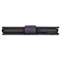 Icarer Wallet Case 2in1 Case iPhone 14 Leather Flip Cover Anti-RFID Dark Purple (WMI14220725-DP)