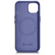 Icarer Case Leather Cover Genuine Leather iPhone 14 Plus Light Purple (MagSafe Compatible)