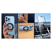 Joyroom kit multifunctional magnetic car holder ring phone support black (JR-ZS294)