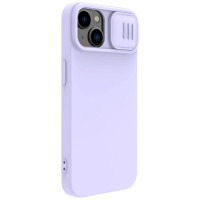 Nillkin CamShield Silky Silicone Case iPhone 14 Plus Case with Camera Protector Purple