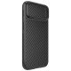 Nillkin Synthetic Fiber S Case iPhone 14 case with camera cover, black