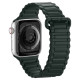 Dux Ducis Strap (Armor Version) strap Apple Watch Ultra, SE, 9, 8, 7, 6, 5, 4, 3, 2, 1 (49, 45, 44, 42 mm) silicone magnetic strap bracelet green
