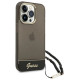 Guess GUHCP14LHGCOHK iPhone 14 Pro 6,1" czarny/black hardcase Translucent Pearl Strap