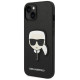 Karl Lagerfeld KLHCP14MSAPKHK iPhone 14 Plus 6,7" czarny/black hardcase Saffiano Karl`s Head Patch