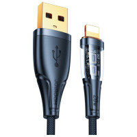 Joyroom Star-Cloud Series A3 USB-A / Lightning Cable 2.4A 1.2m with Smart Switch - Black