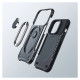 Joyroom Dual Hinge case for iPhone 14 Pro armored case with a stand and a ring holder black