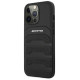 Mercedes AMG AMHCP14LGSEBK iPhone 14 Pro 6.1 "black / black hardcase Leather Debossed Lines