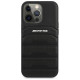 Mercedes AMG AMHCP14LGSEBK iPhone 14 Pro 6.1 "black / black hardcase Leather Debossed Lines