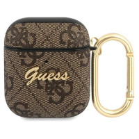 Guess GUA24GSMW AirPods cover brown / brown 4G Script Metal Collection