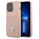 Guess GUHCP13LPSATPP iPhone 13 Pro / 13 6.1 "pink / pink hardcase SaffianoTriangle Logo Cardslot