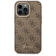 Guess GUHCP14LHG4SHW iPhone 14 Pro 6.1 "brown / brown hard case 4G Vintage Gold Logo