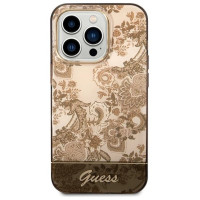 Guess GUHCP14LHGPLHC iPhone 14 Pro 6.1" ocher hardcase Porcelain Collection