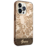 Guess GUHCP14LHGPLHC iPhone 14 Pro 6.1" ocher hardcase Porcelain Collection