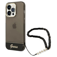 Guess GUHCP14XHGCOHK iPhone 14 Pro Max 6,7 "black / black hardcase Translucent Pearl Strap