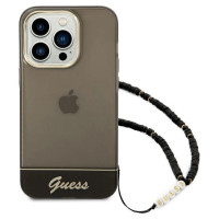 Guess GUHCP14XHGCOHK iPhone 14 Pro Max 6,7 "black / black hardcase Translucent Pearl Strap