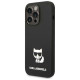 Karl Lagerfeld KLHCP14LSLCTBK iPhone 14 Pro 6.1 "hardcase black / black Silicone Choupette Body