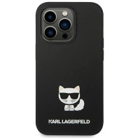Karl Lagerfeld KLHCP14LSLCTBK iPhone 14 Pro 6.1 "hardcase black / black Silicone Choupette Body