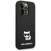 Karl Lagerfeld KLHCP14LSLCTBK iPhone 14 Pro 6.1 "hardcase black / black Silicone Choupette Body