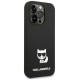 Karl Lagerfeld KLHCP14LSLCTBK iPhone 14 Pro 6.1 "hardcase black / black Silicone Choupette Body
