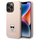 Karl Lagerfeld KLHCP14LSLCTPI iPhone 14 Pro 6.1 "hardcase light pink / light pink Silicone Choupette Body