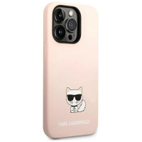 Karl Lagerfeld KLHCP14LSLCTPI iPhone 14 Pro 6.1 "hardcase light pink / light pink Silicone Choupette Body