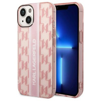 Karl Lagerfeld KLHCP14MHKLSPCP iPhone 14 Plus 6.7 "hardcase pink / pink Mono Vertical Stripe