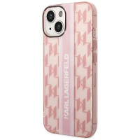 Karl Lagerfeld KLHCP14MHKLSPCP iPhone 14 Plus 6.7 "hardcase pink / pink Mono Vertical Stripe