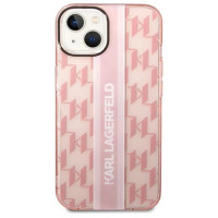 Karl Lagerfeld KLHCP14MHKLSPCP iPhone 14 Plus 6.7 "hardcase pink / pink Mono Vertical Stripe