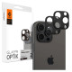 Spigen Optik.tR Camera Protector for iPhone 14 Pro / Pro Max / 15 Pro / Pro Max / 16 Pro / Pro Max - Black 2 pcs.